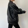 Vintage Balloon Sleeves Thick leather jacket