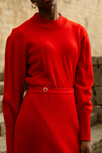 Vintage Two pieces Red Suit