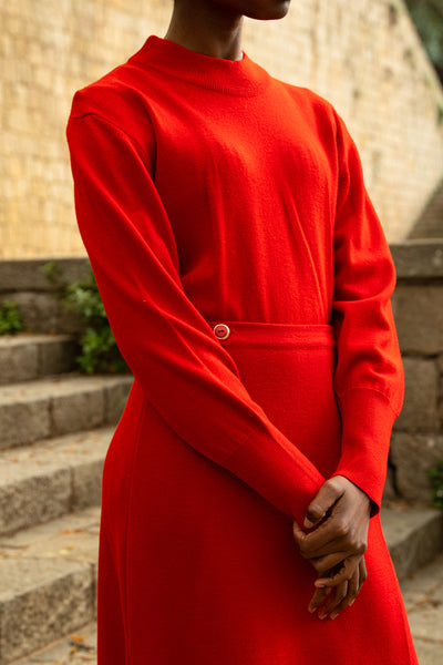 Vintage Two pieces Red Suit