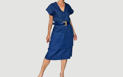 Linen Dress with belt