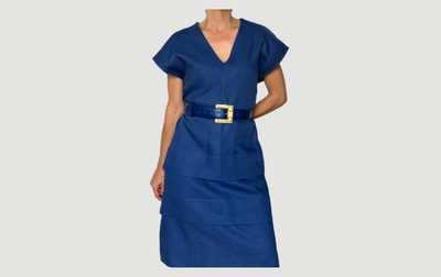 Linen Dress with belt