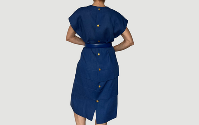 Linen Dress with belt