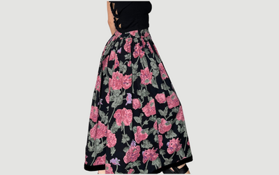 Vintage Floral pocket skirt