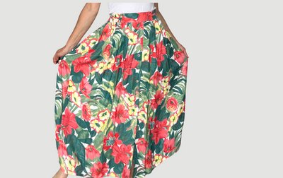 Vintage Floral pocket skirt