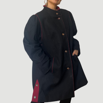 Vintage Woman Bavarian Wool Coat