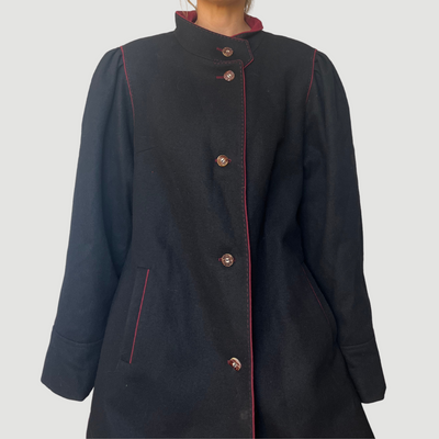 Vintage Woman Bavarian Wool Coat