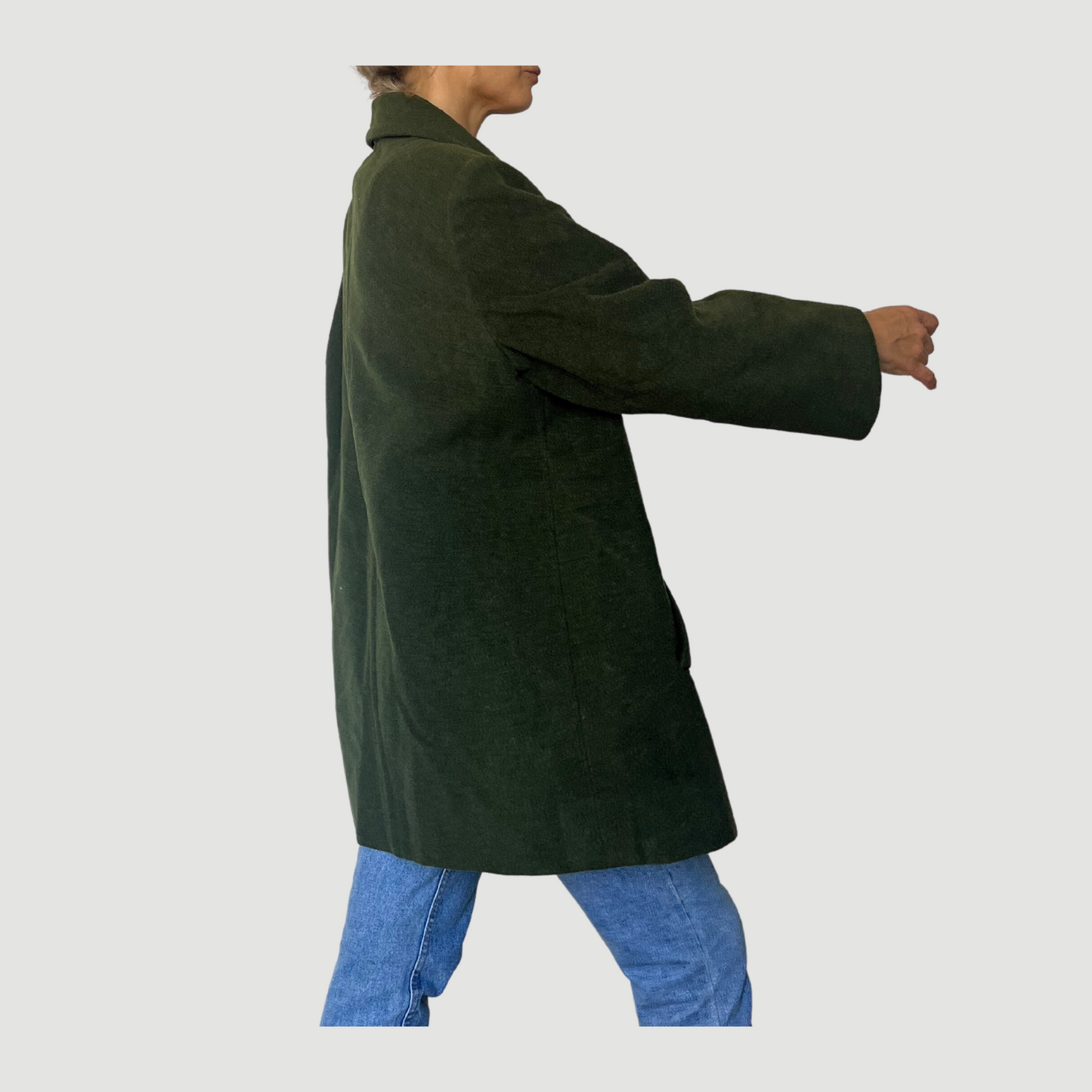 Vintage Green Wool Coat