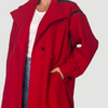 Vintage Red Long Wool Coat