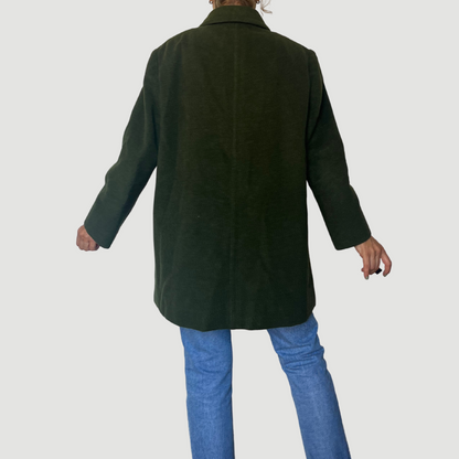 Vintage Green Wool Coat