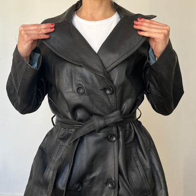 Vintage trench coat with belt