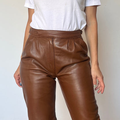 Brown Leather trousers