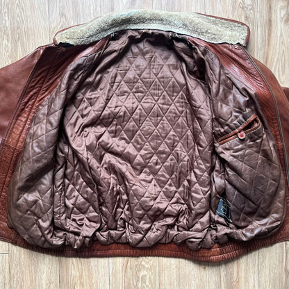 Vintage Aviator Sherpa bomber Jacket