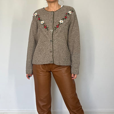 Vintage Austrian knitted cardigan