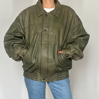 Vintage old stock green Bomber jacket