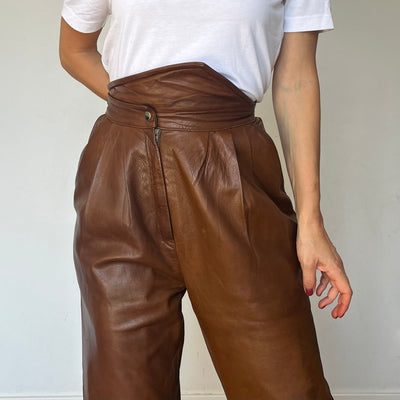 Brown Leather trousers