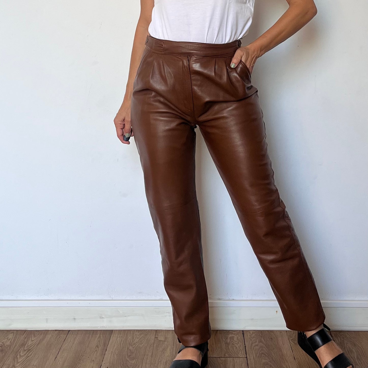 Brown Leather trousers