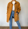 Vintage Suede Leather parka Jacket