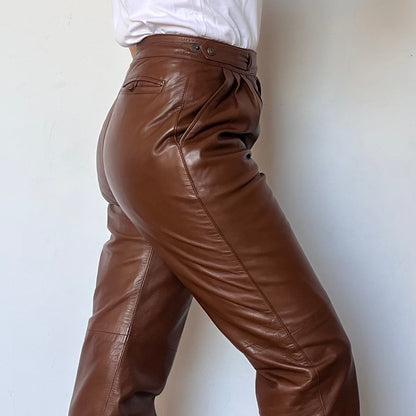 Brown Leather trousers