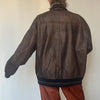 Vintage leather Bomber jacket