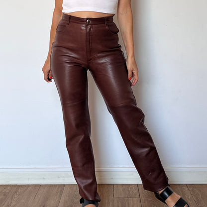 Brown Leather trousers
