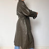 Vintage long trench coat with belt