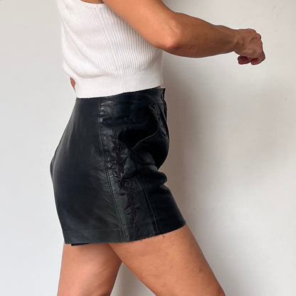 Black Leather shorts