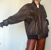 Vintage leather Bomber jacket