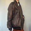 Vintage leather Bomber jacket