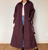 Burgundy Long Trench Coat by London Fog