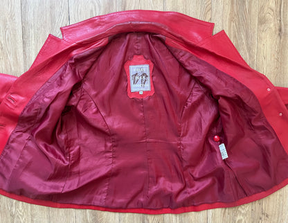 Vintage Red leather jacket