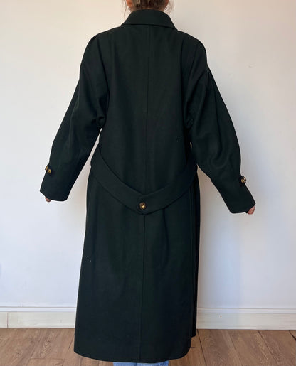 Vintage woman Loden Wool Long Coat