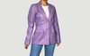 Vintage Purple leather blazer