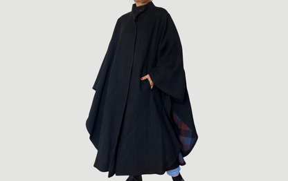 Vintage Wool Loden Cape