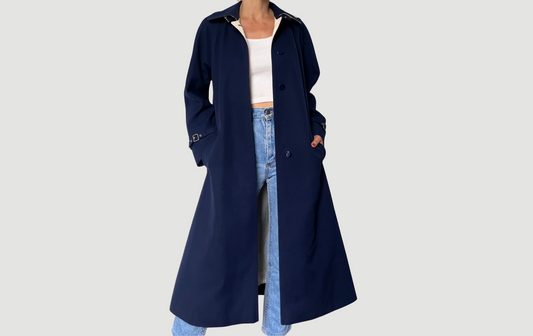 Vintage blue Trench Coat