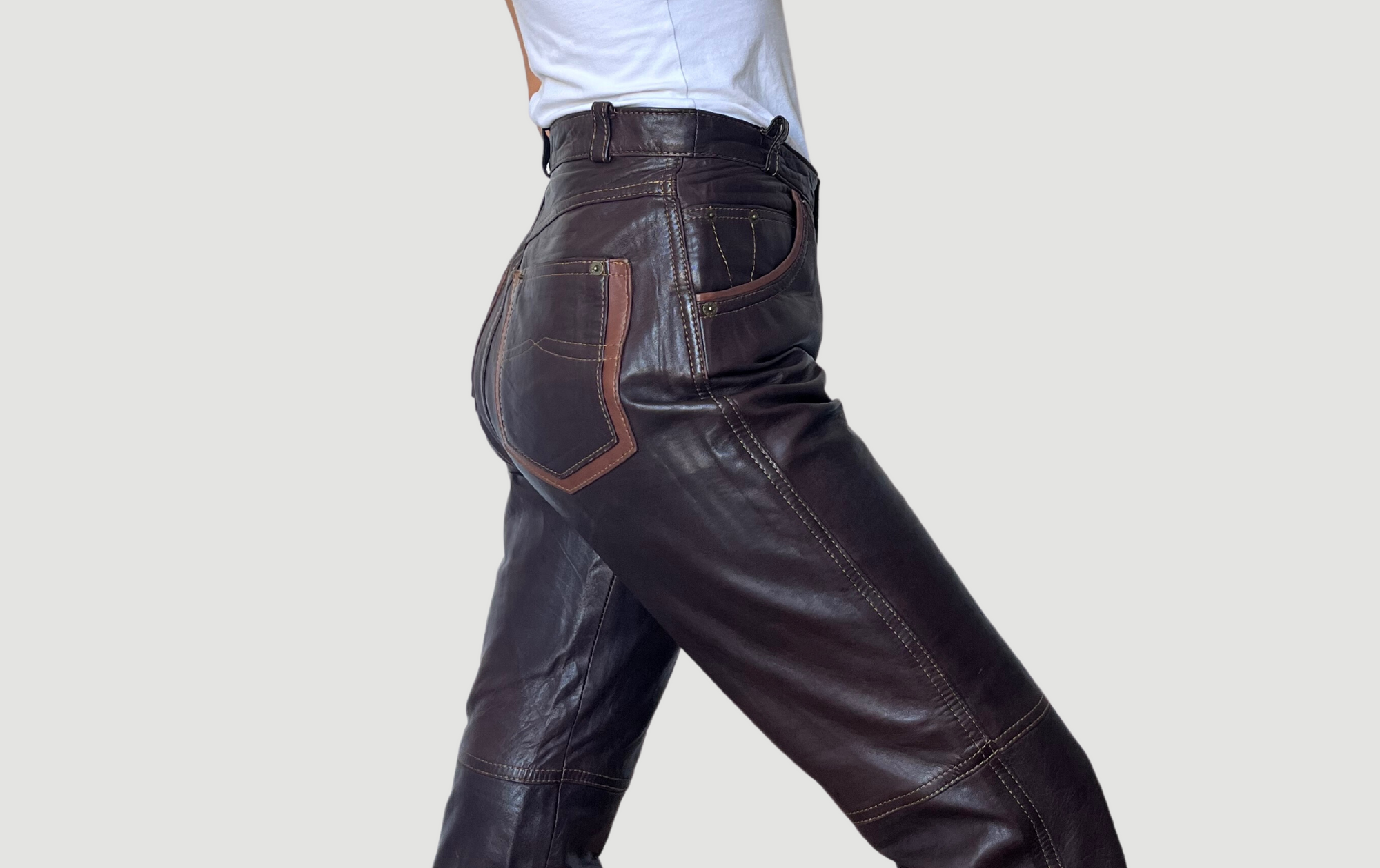 Brown Leather trousers