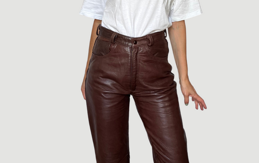 Brown Leather trousers