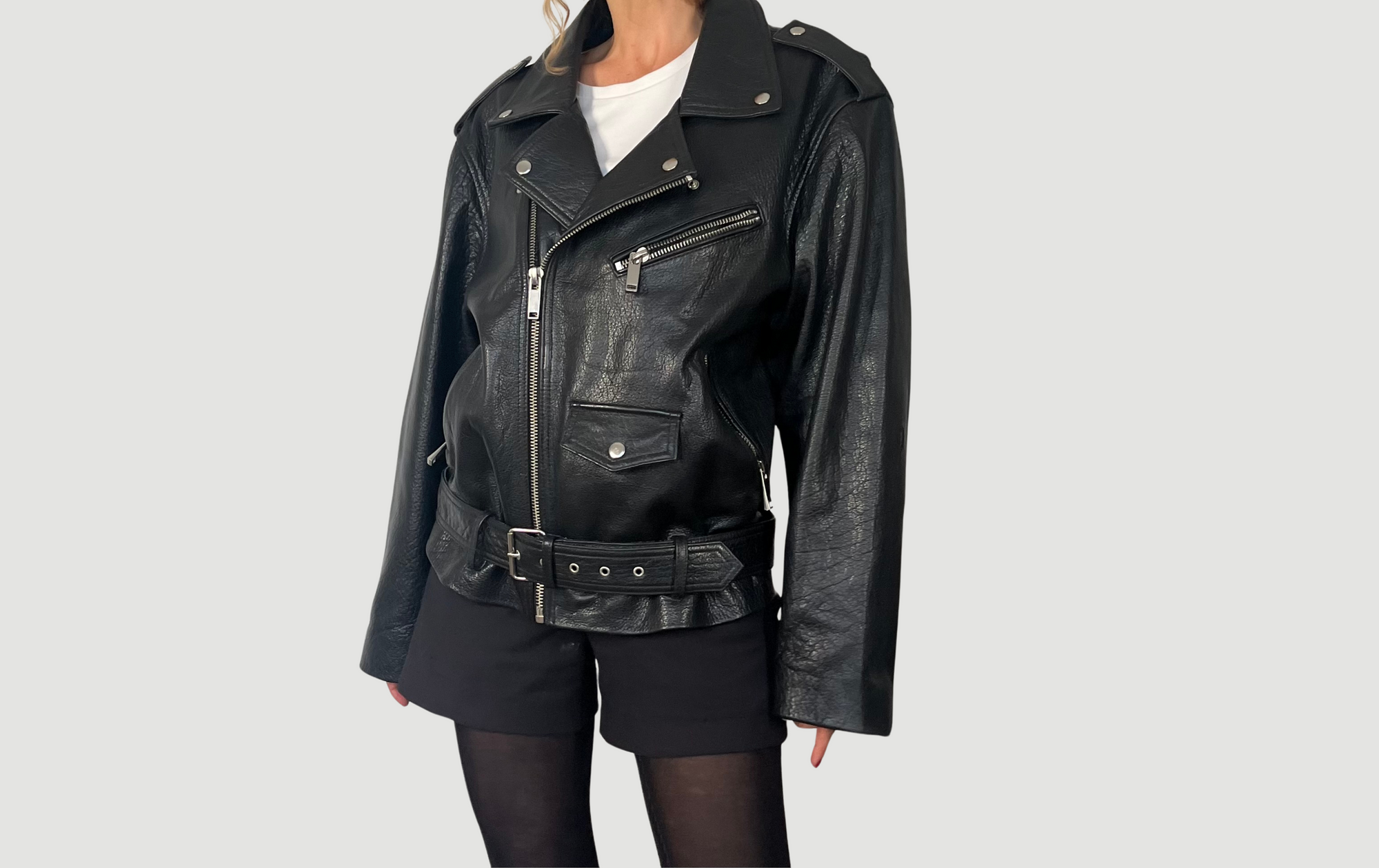 Vintage Motorcycle Biker leather jacket