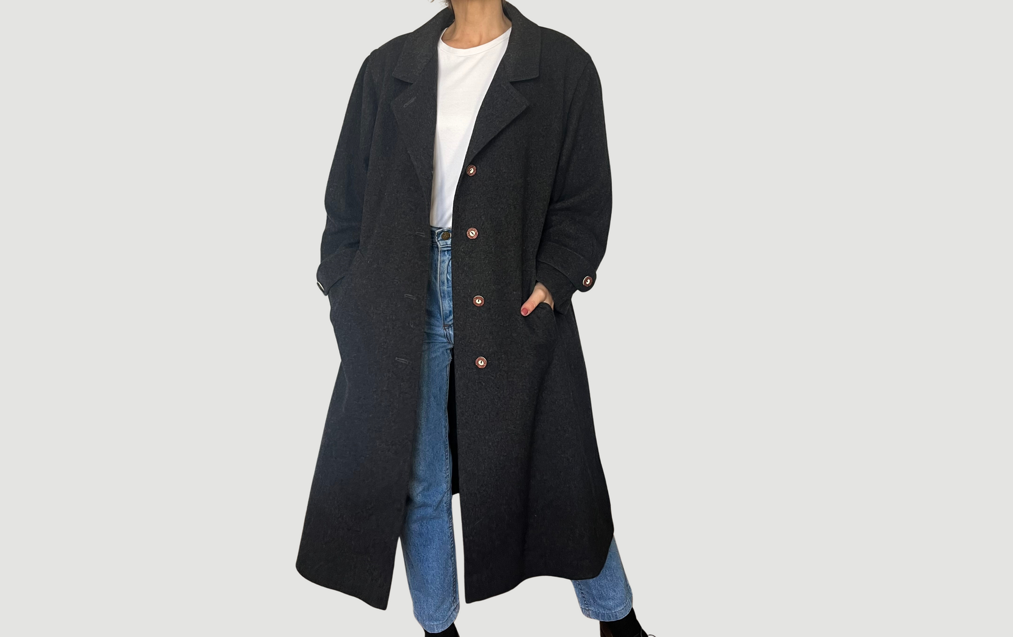 Vintage Austrian Wool Long Coat