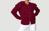 Puffy sleeves knitted cardigan