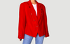 Vintage red wool Cashmere Blazer