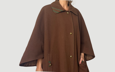 Vintage wool Cape Coat