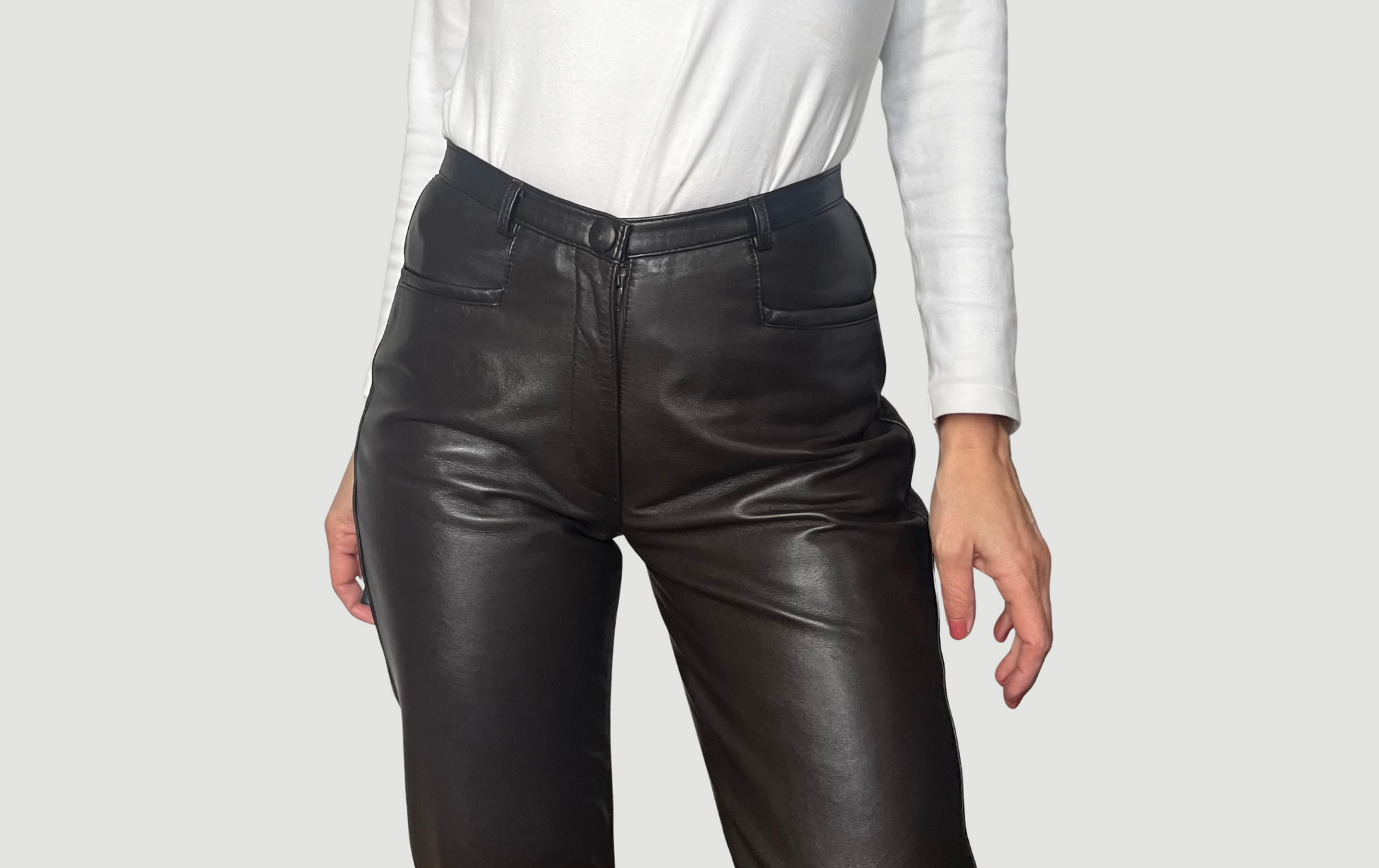 Dark Brown Leather trousers