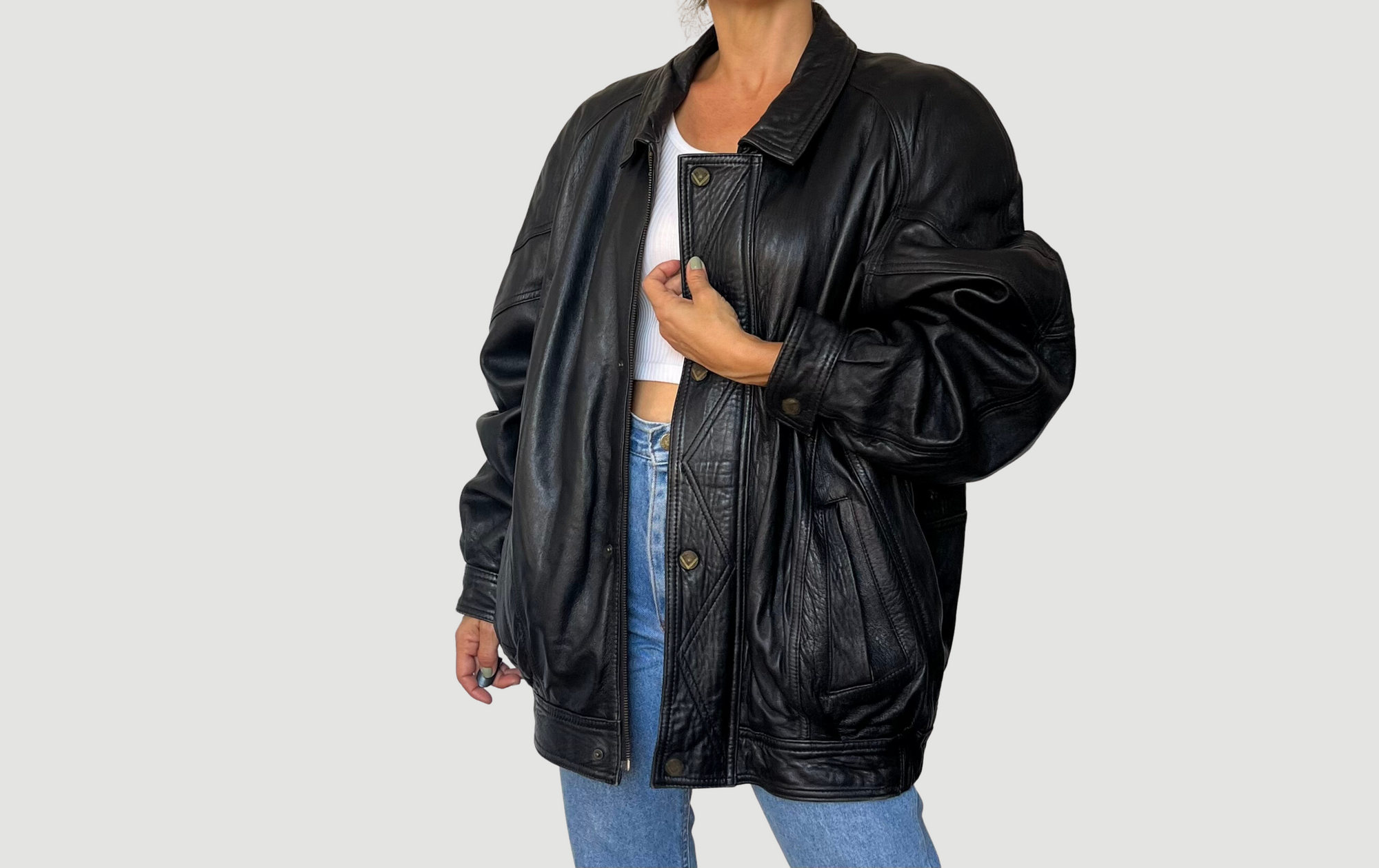 Vintage Bomber leather jacket