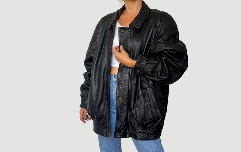 Vintage Bomber leather jacket