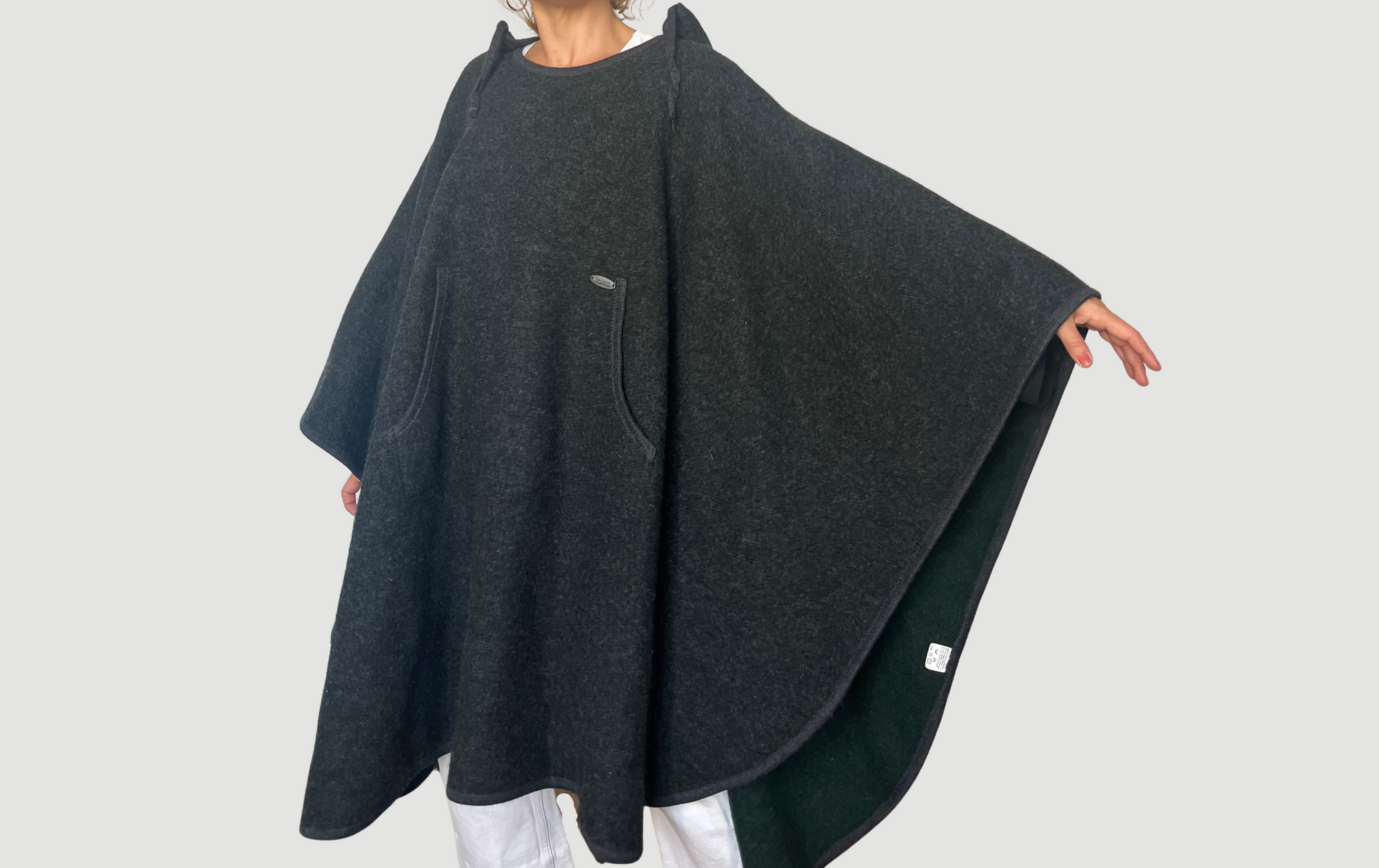 Vintage Austrian wool Cape with hood