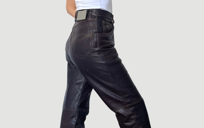 Brown Leather trousers