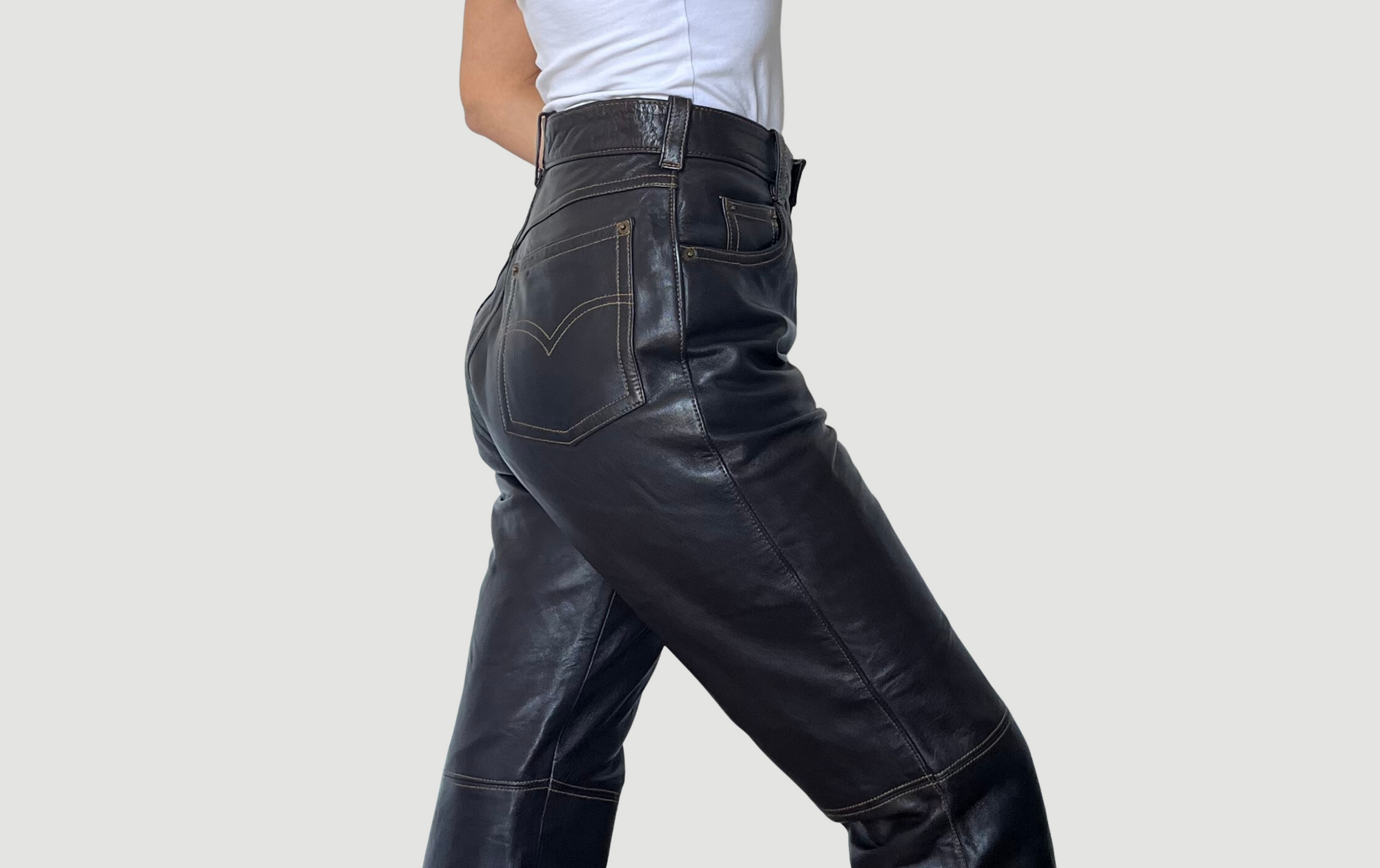 Brown Leather trousers