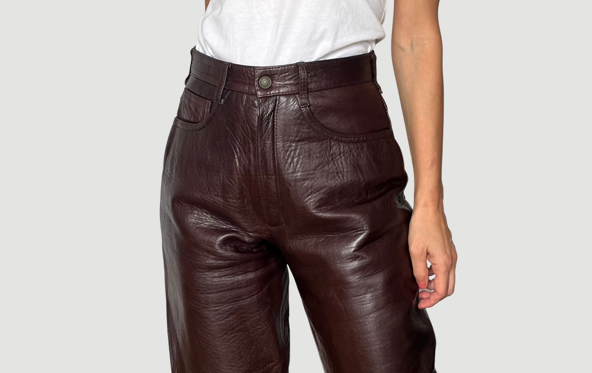 Brown Leather trousers