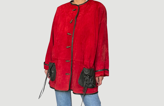 Vintage Red leather jacket