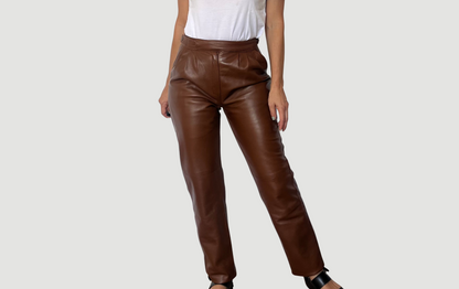Brown Leather trousers